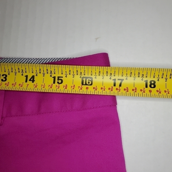 Talbots Crop pants Magenta Pink size 10P - Picture 8 of 10
